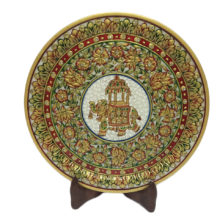 Marble Round Plate 9" Ambabari Exclusive