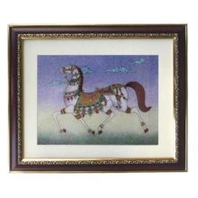 Gemstone Painting Running Horses