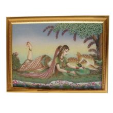 Gemstone Painting Shankuntala