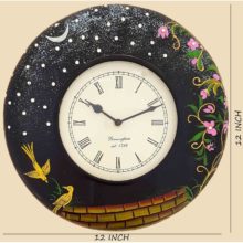 Ethnic Clock Black Design Wall Hanging Clock