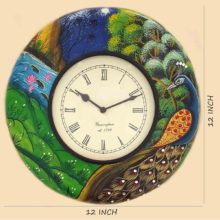 Ethnic Clock Nature Green Design Wall Hanging Clock