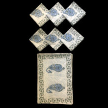 Handblock 6 Matt + 6 Napkin Set
