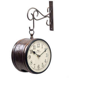 Brown Antique Railway Clock