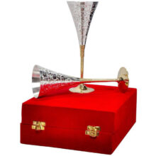 silver wine glass set of 2